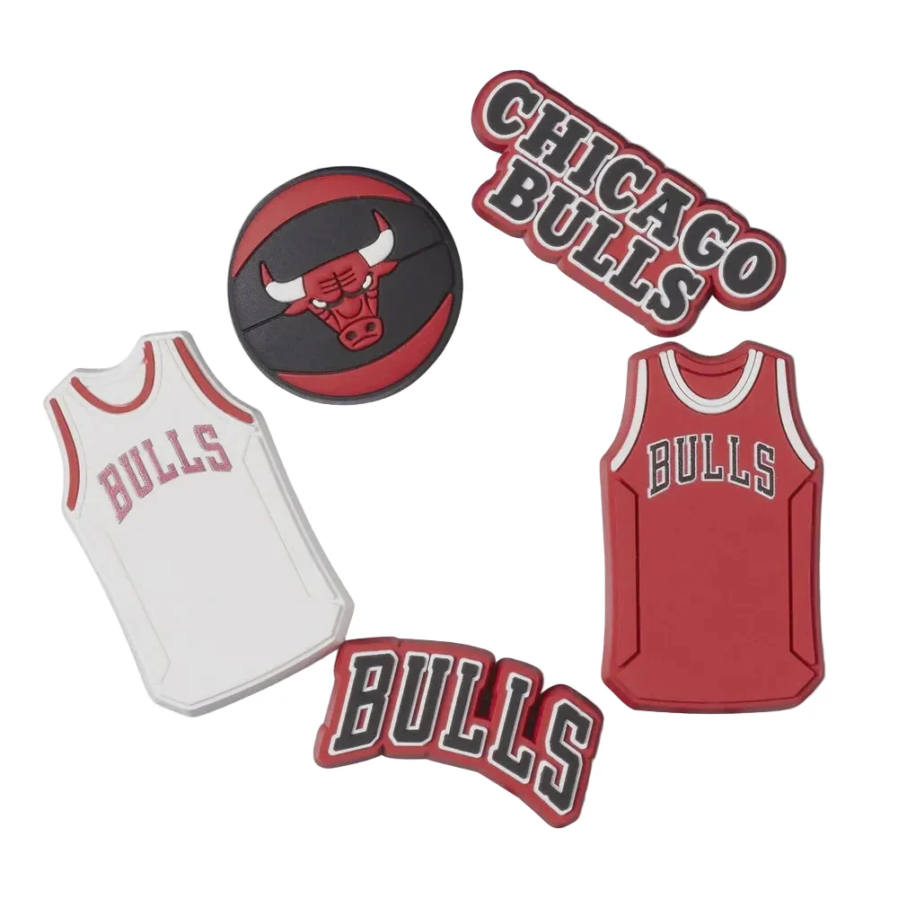 Jibbitz Charms - NBA Chicago Bulls 5Pk
