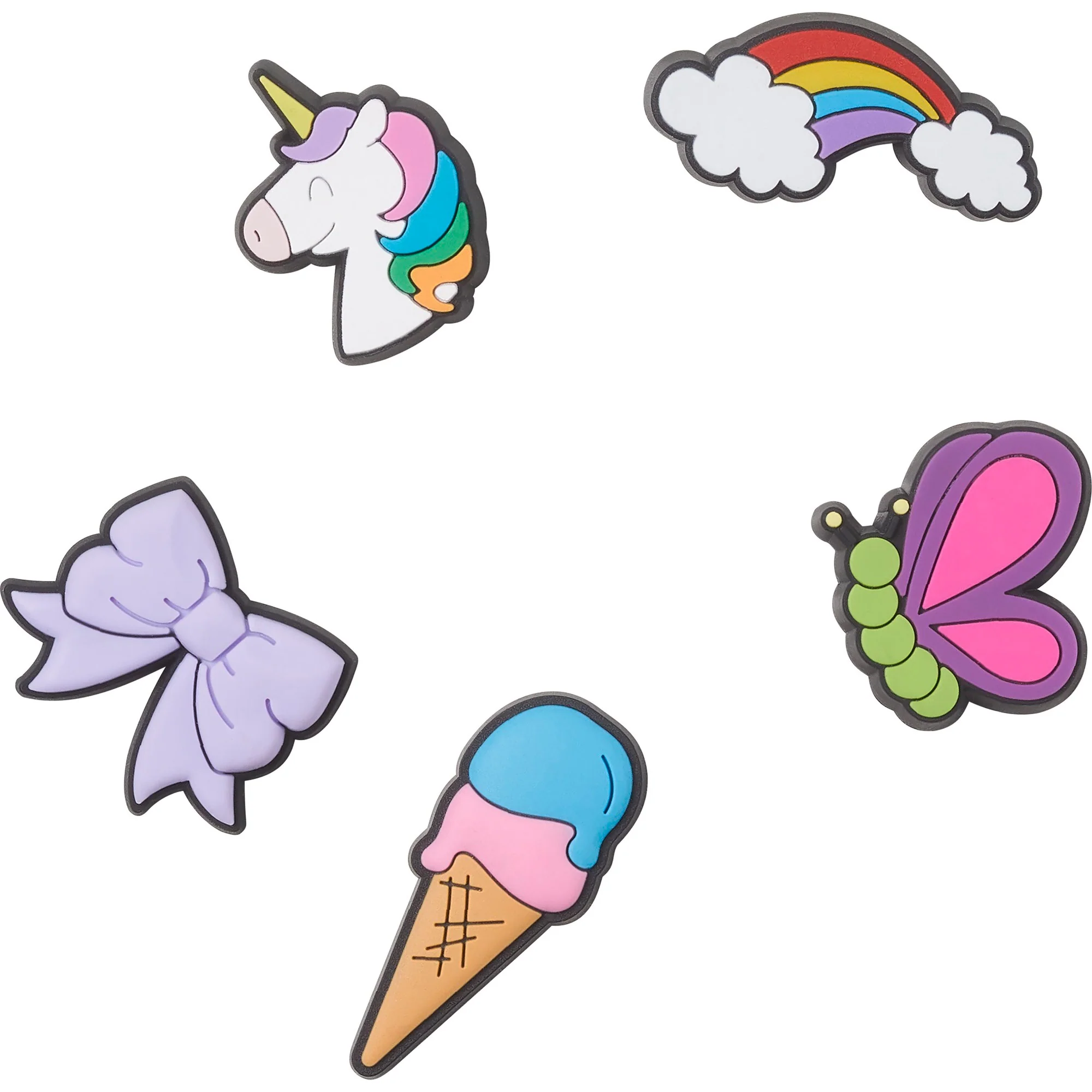 Jibbitz Charms - Young Girl Cartoons 5pk - Image 3