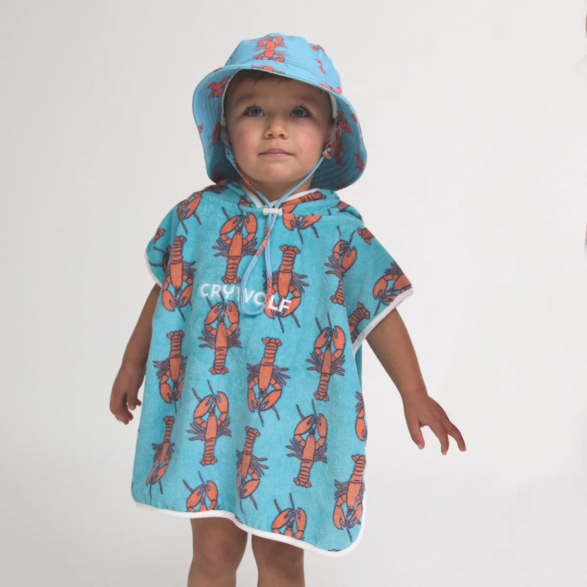 Baby Hooded Towel - Little Lobsters - Image 2