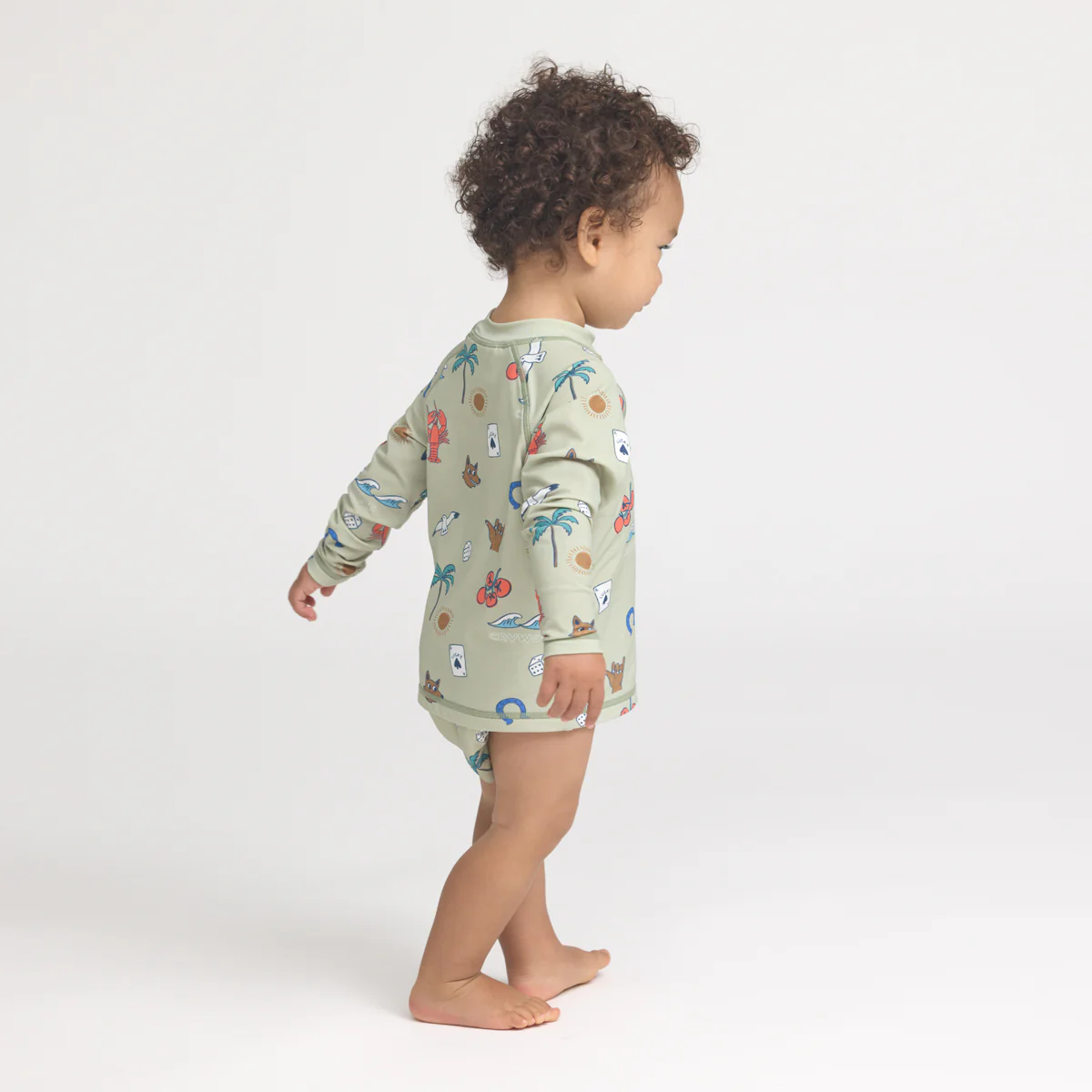 Baby Rash Vest - Lucky Days Sage - Image 4