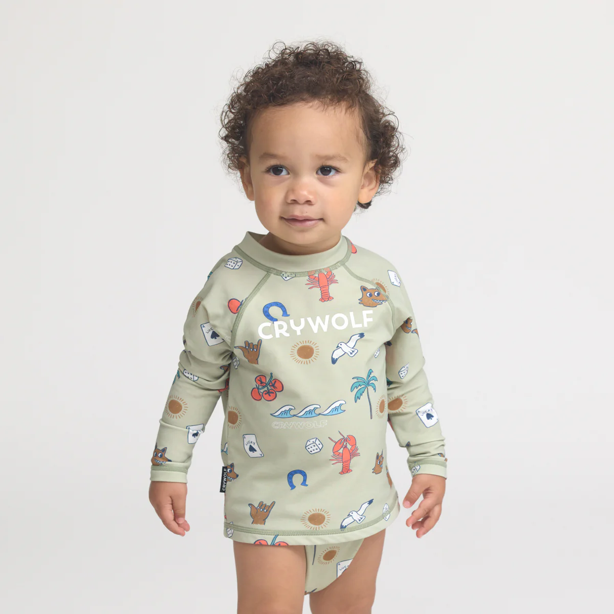 Baby Rash Vest - Lucky Days Sage - Image 5