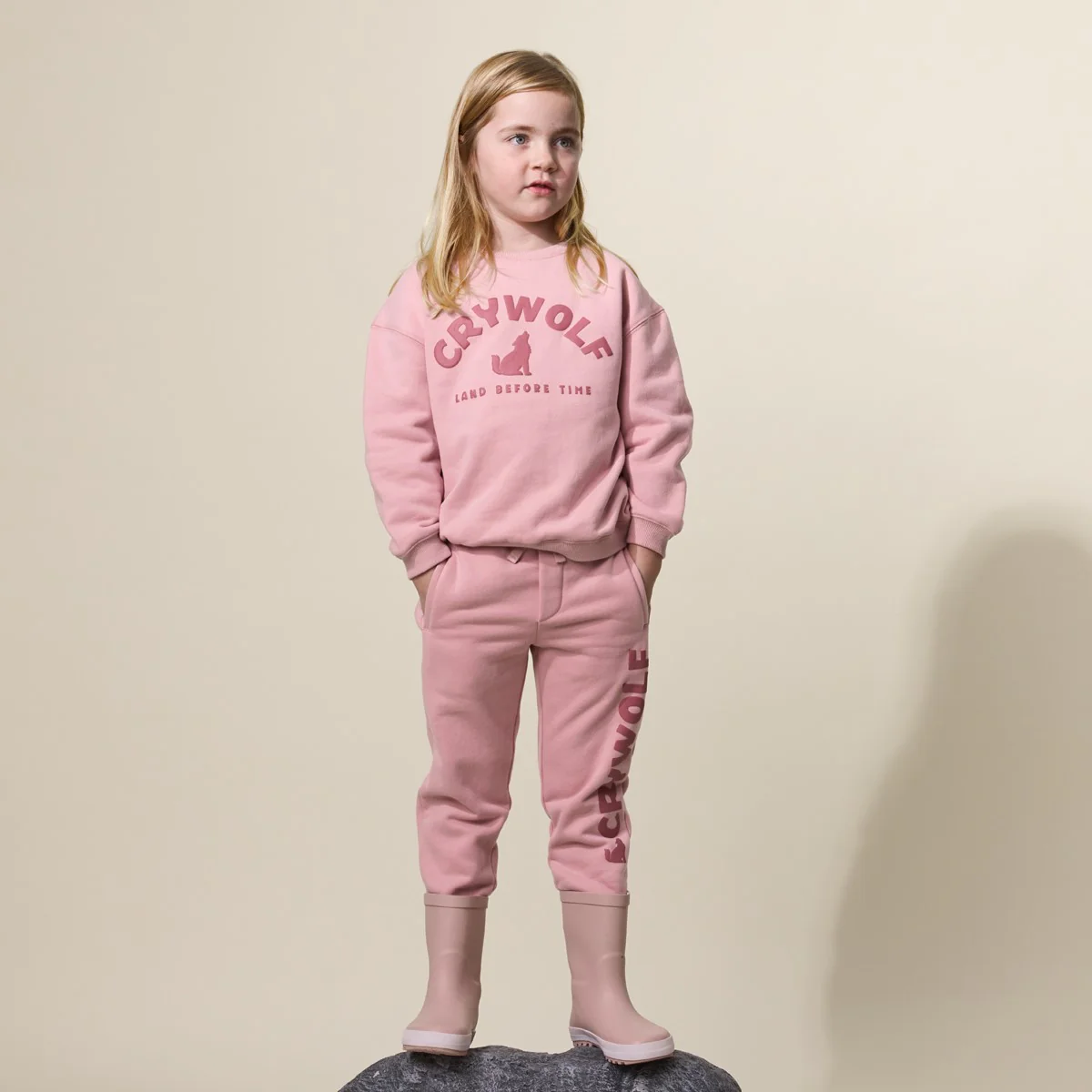 Crywolf Chill Track Pant - Blush - Image 6