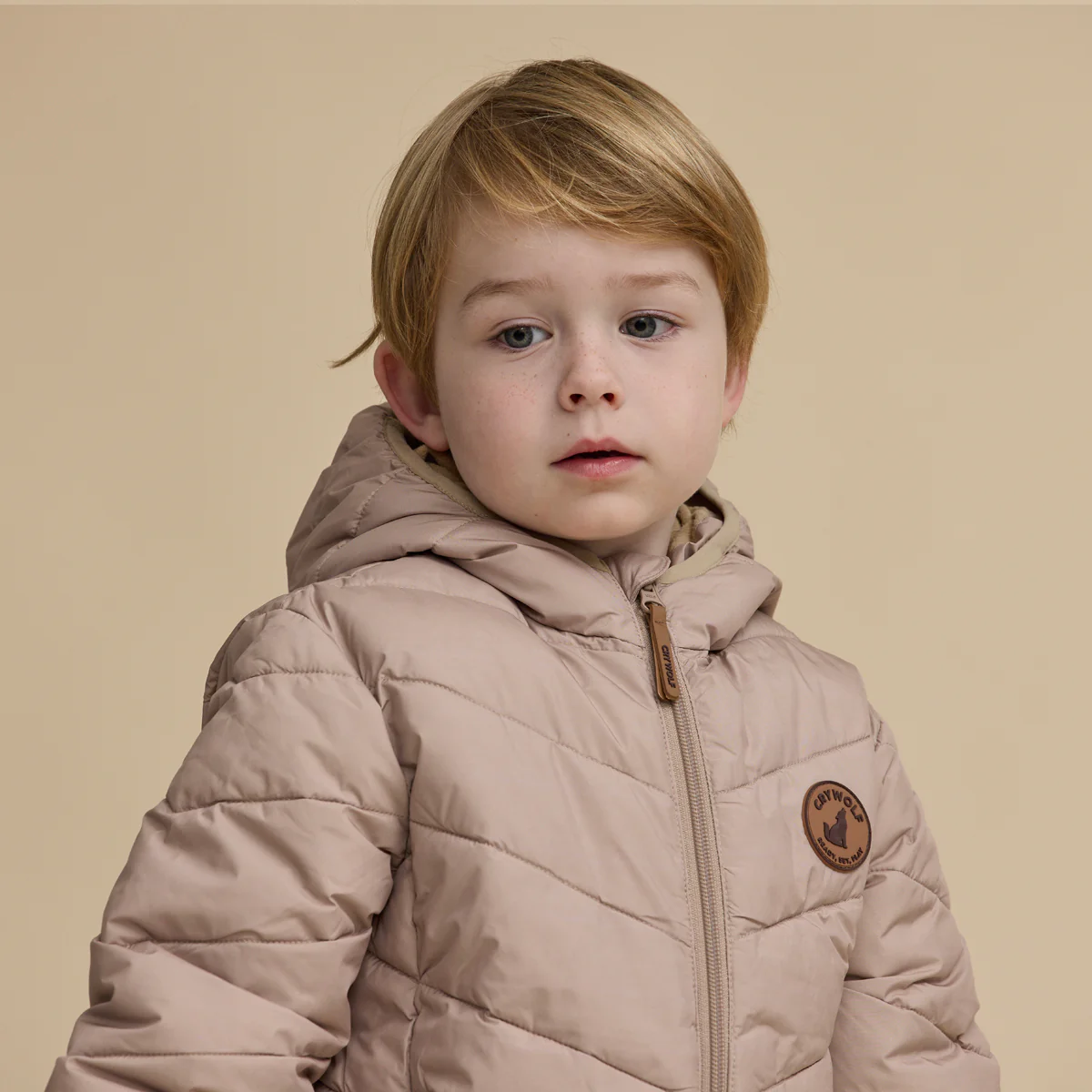 Crywolf Eco-Puffer Jacket - Camel - Image 6