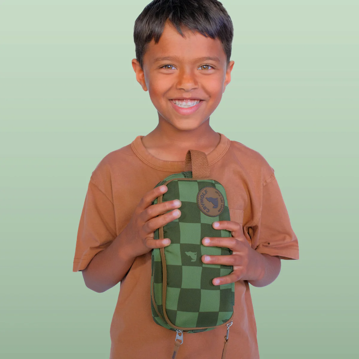 Fable Pencil Case Green Check - Image 2