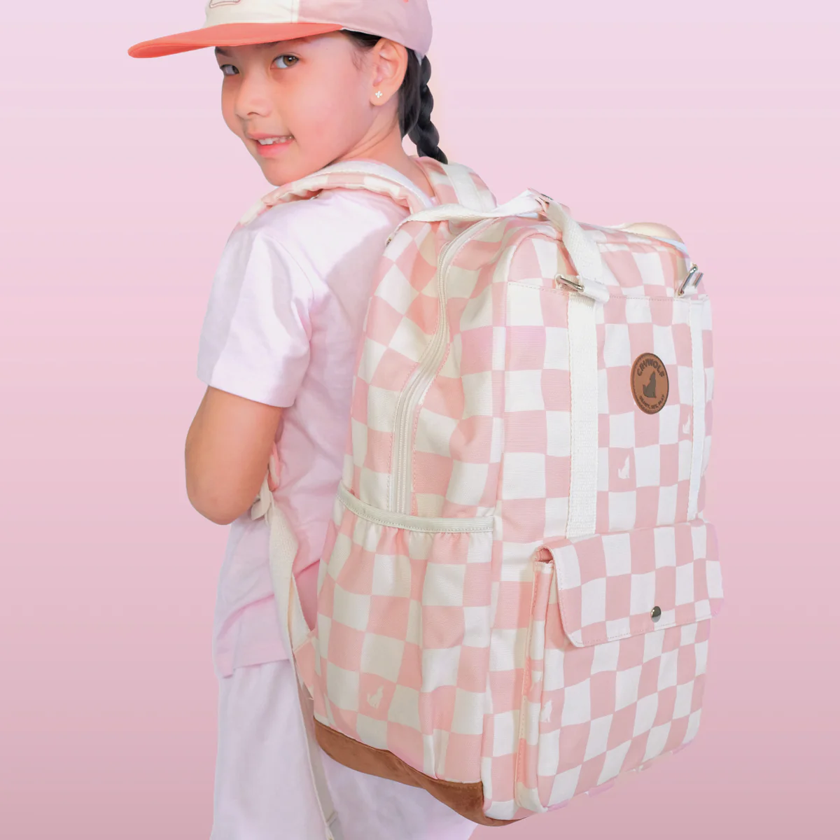 Knapsack Pink Check - Image 2