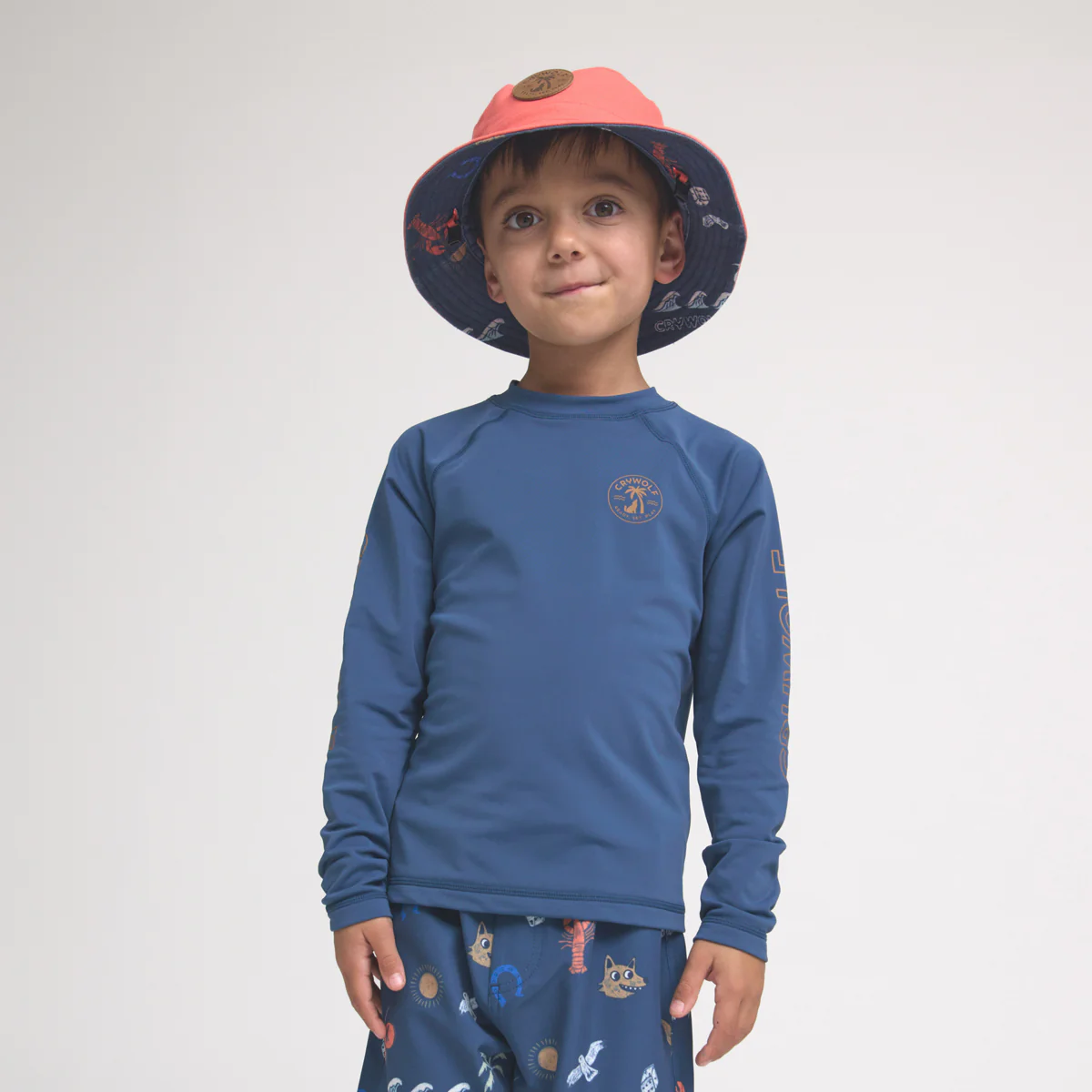 Long Sleeve Rash Vest - Navy - Image 2