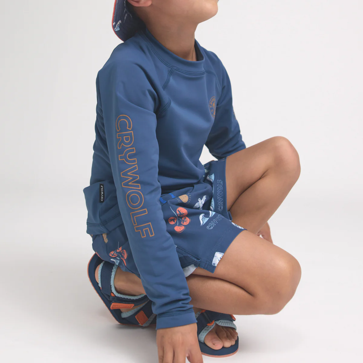 Long Sleeve Rash Vest - Navy - Image 3