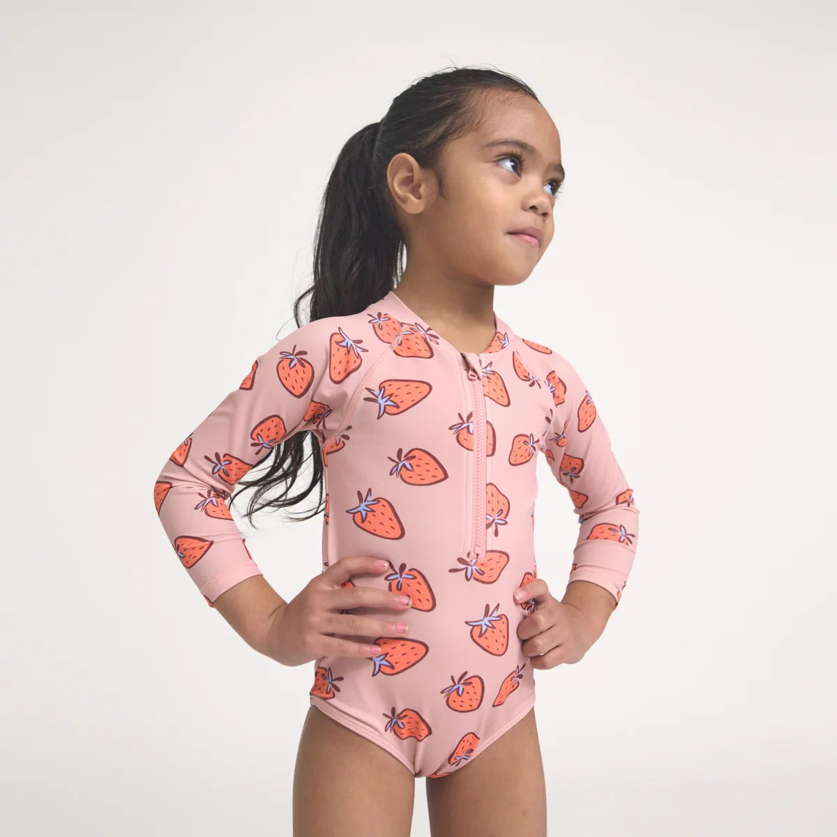 Long Sleeve Swimsuit - Strawberry Splash - Image 6
