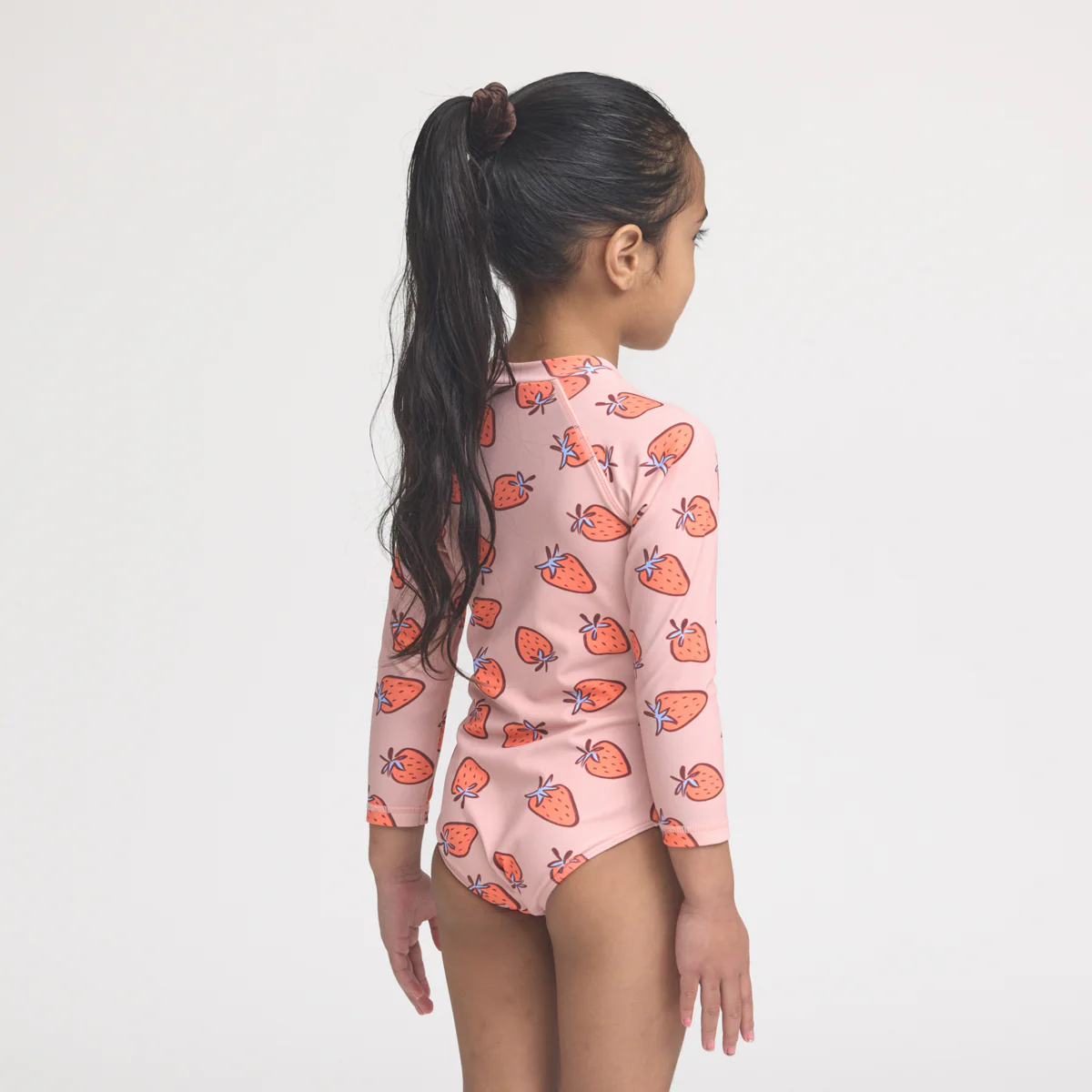 Long Sleeve Swimsuit - Strawberry Splash - Image 7