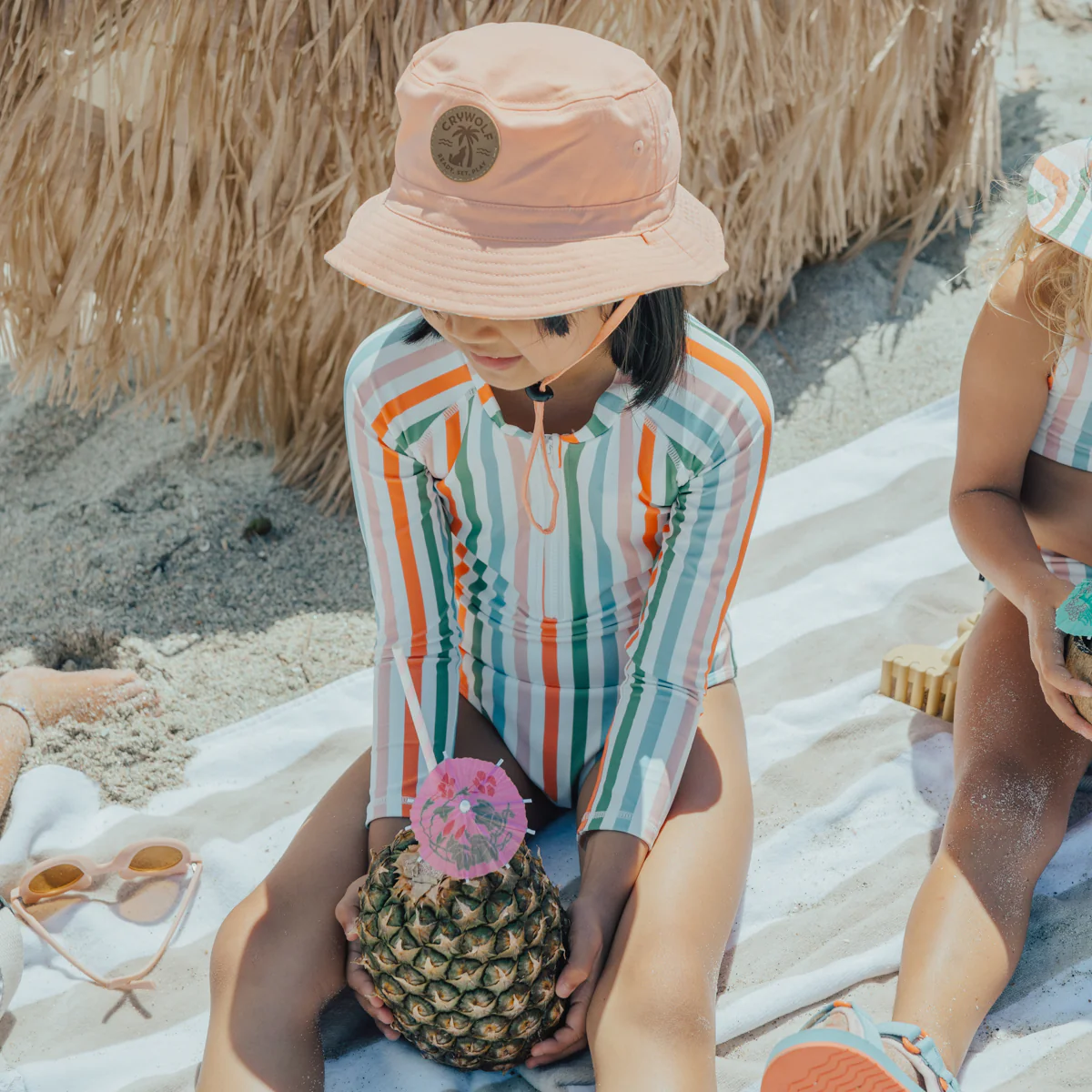 Long Sleeve Swimsuit - Summer Stripe - Image 3