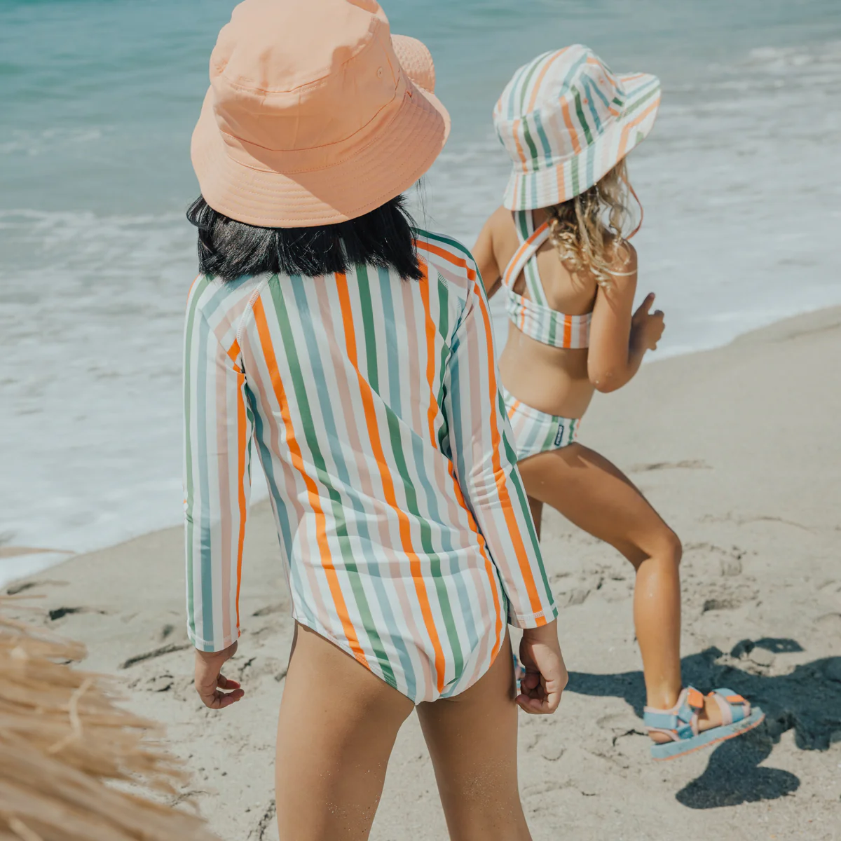 Long Sleeve Swimsuit - Summer Stripe - Image 4