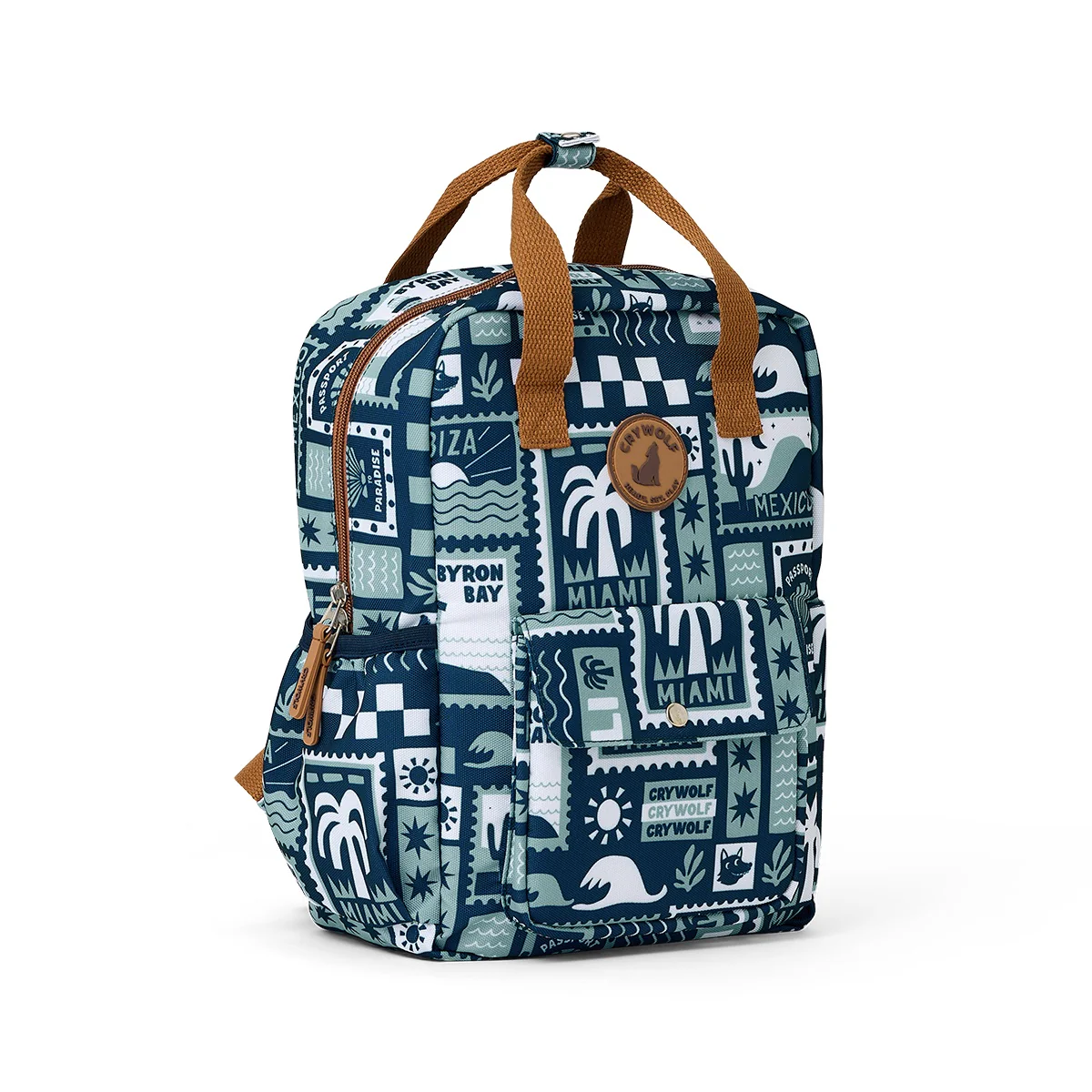 Mini Backpack - Blue Postcards - Image 4
