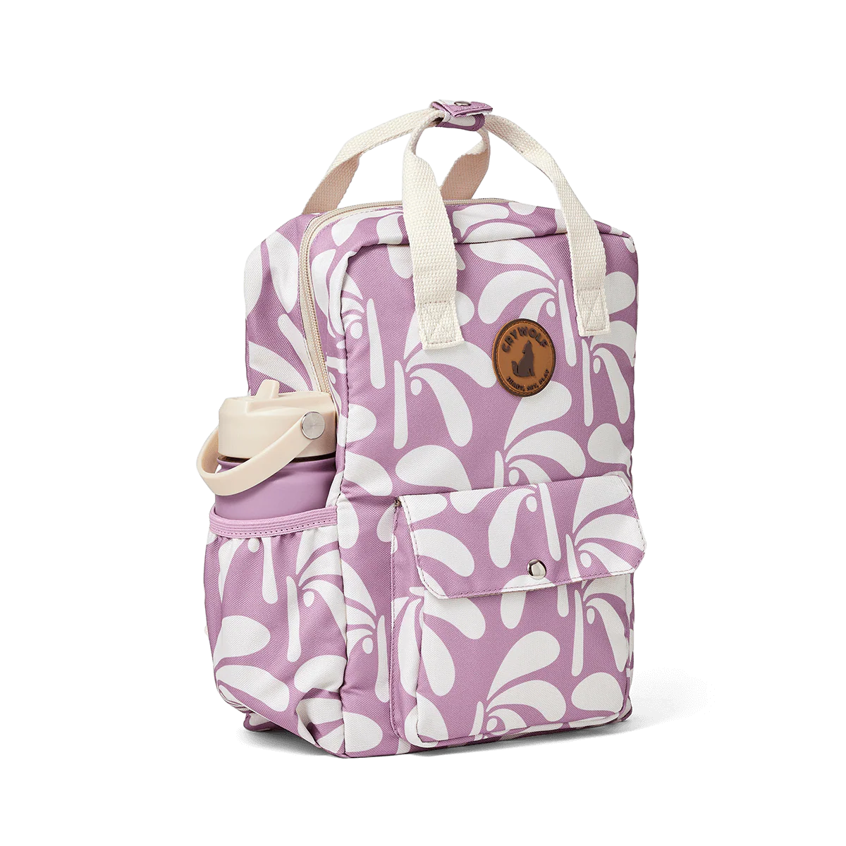 Crywolf Mini Backpack - Lilac Palms - Image 3