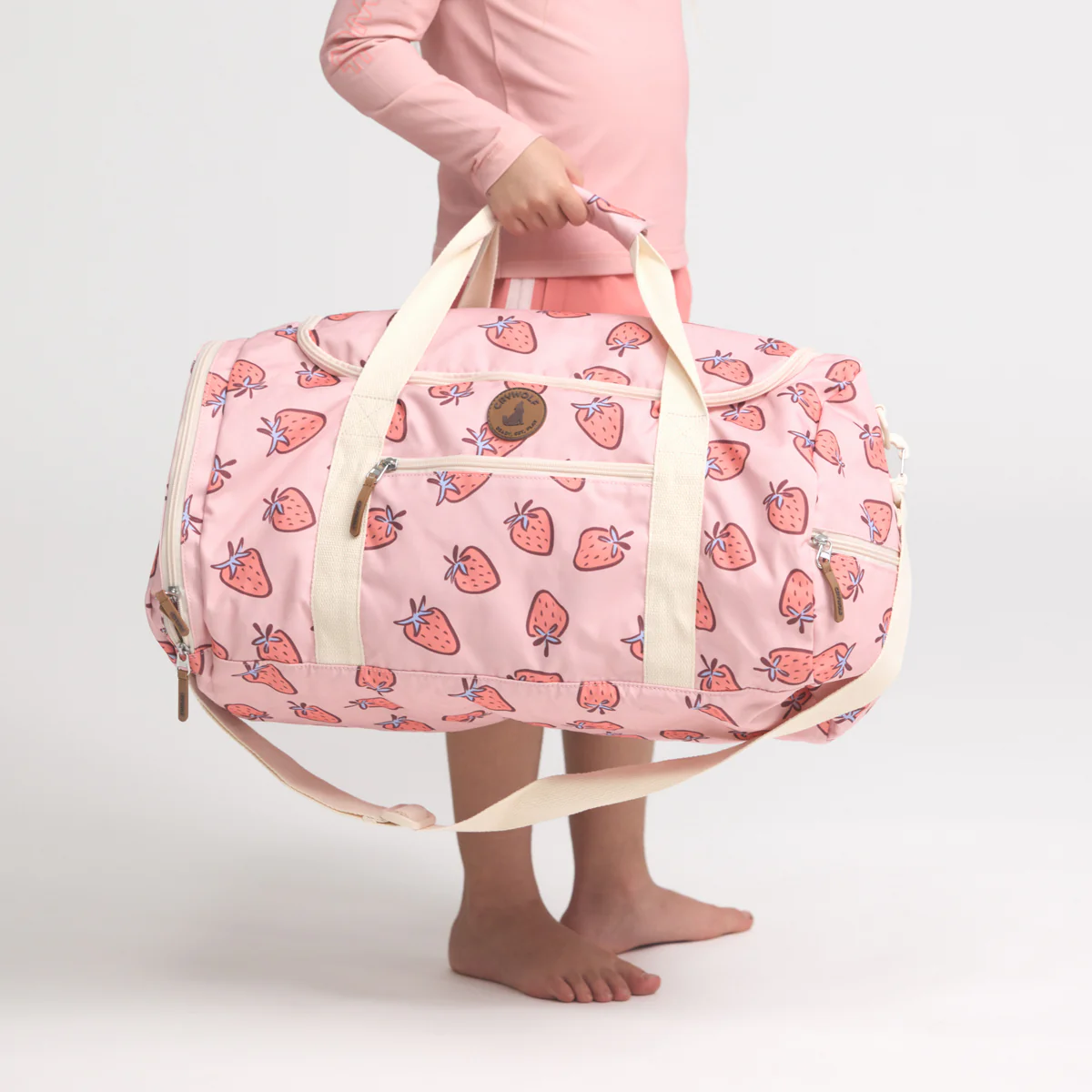 Packable Duffel Bag - Strawberry Splash - Image 2
