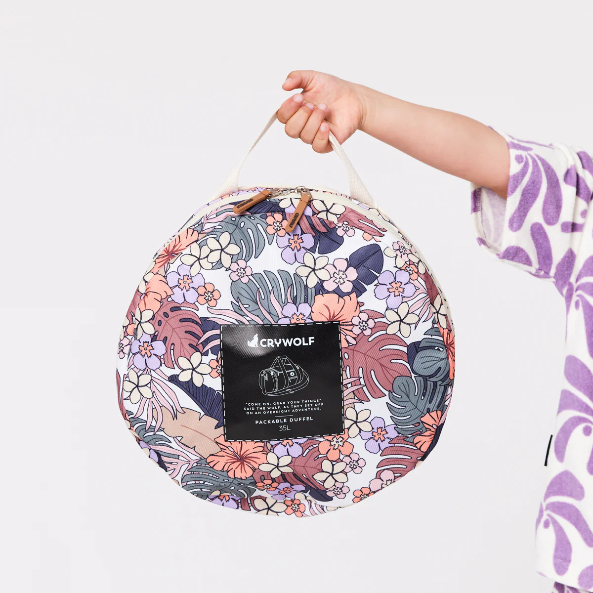 Crywolf Packable Duffel - Tropical Floral - Image 2
