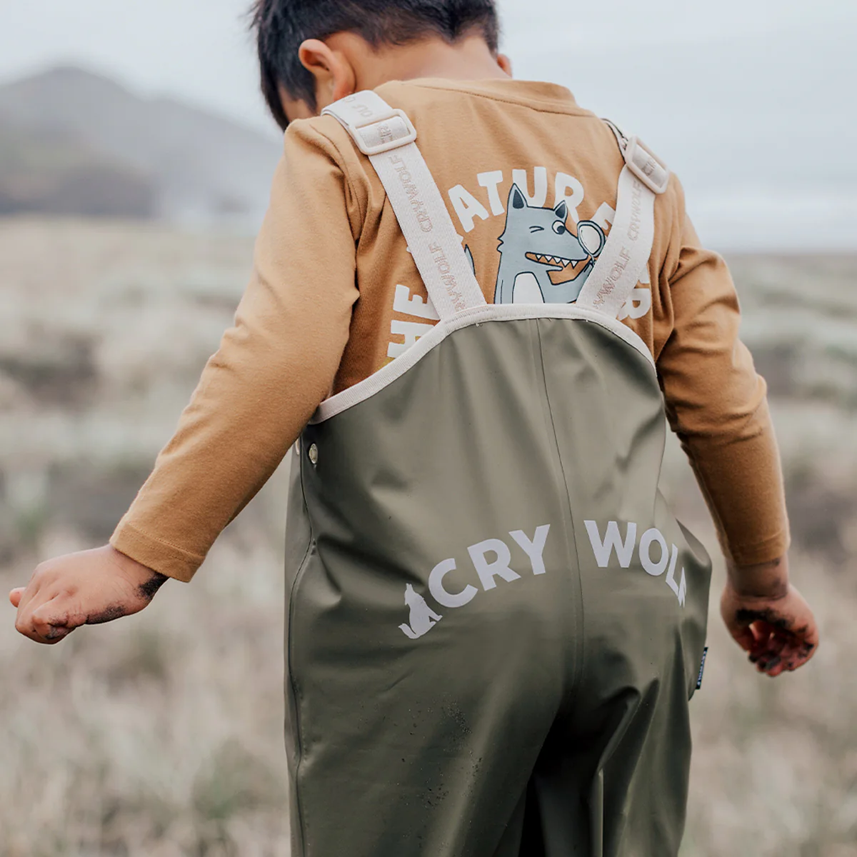 Crywolf Rain Overalls - Khaki - Image 4