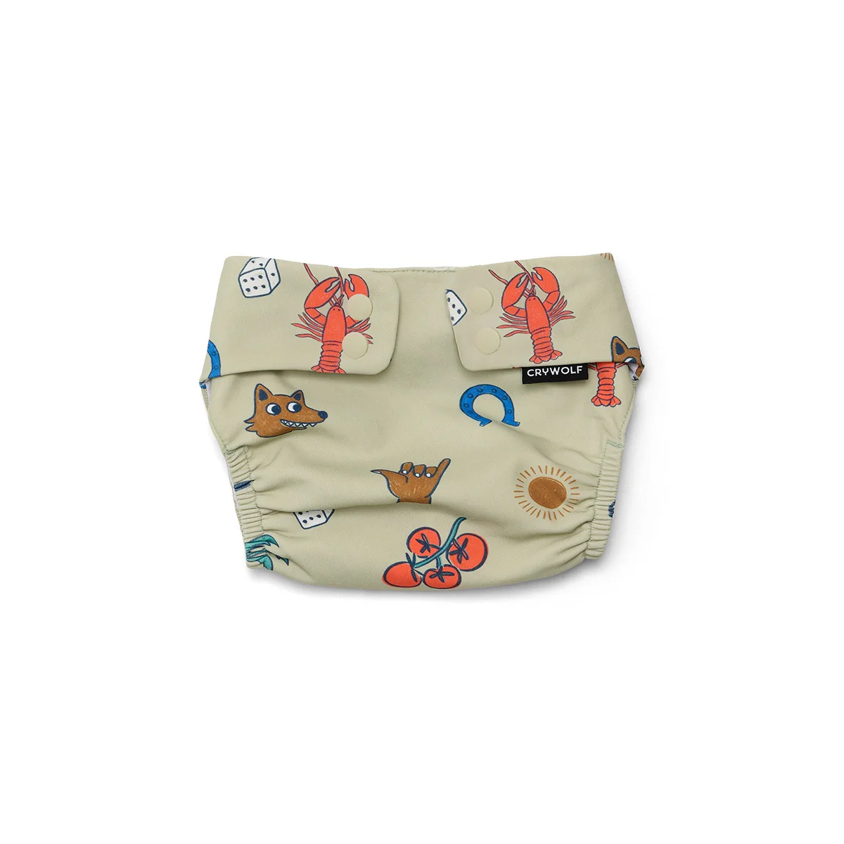 Reusable Swim Nappy - Lucky Days Sage