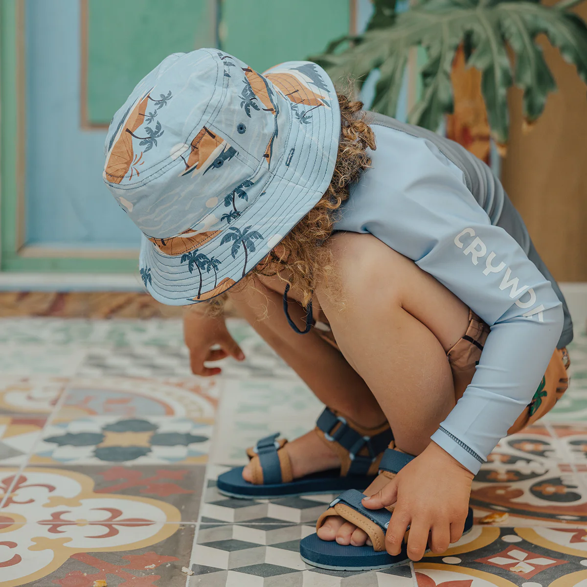 Crywolf Reversible Bucket Hat - Blue Lost Island - Image 2