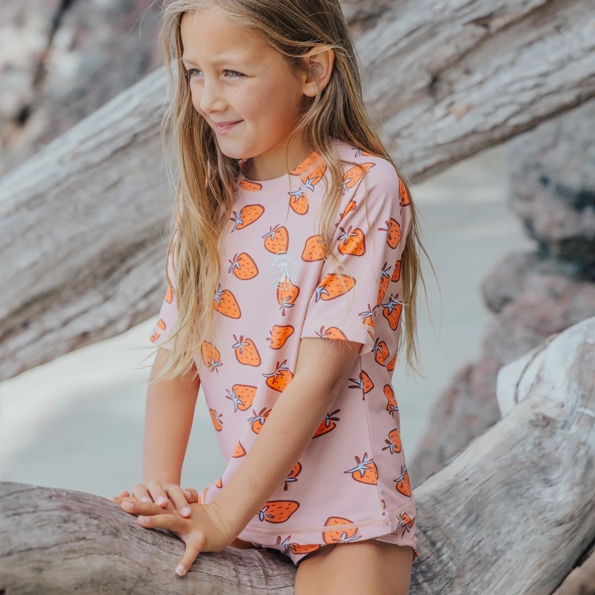 Short Sleeve Rash Set - Strawberry Splash - Image 2