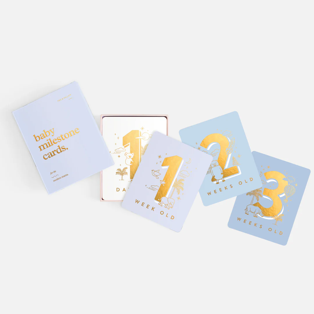 Baby Milestone Cards - Powder Blue - Image 4