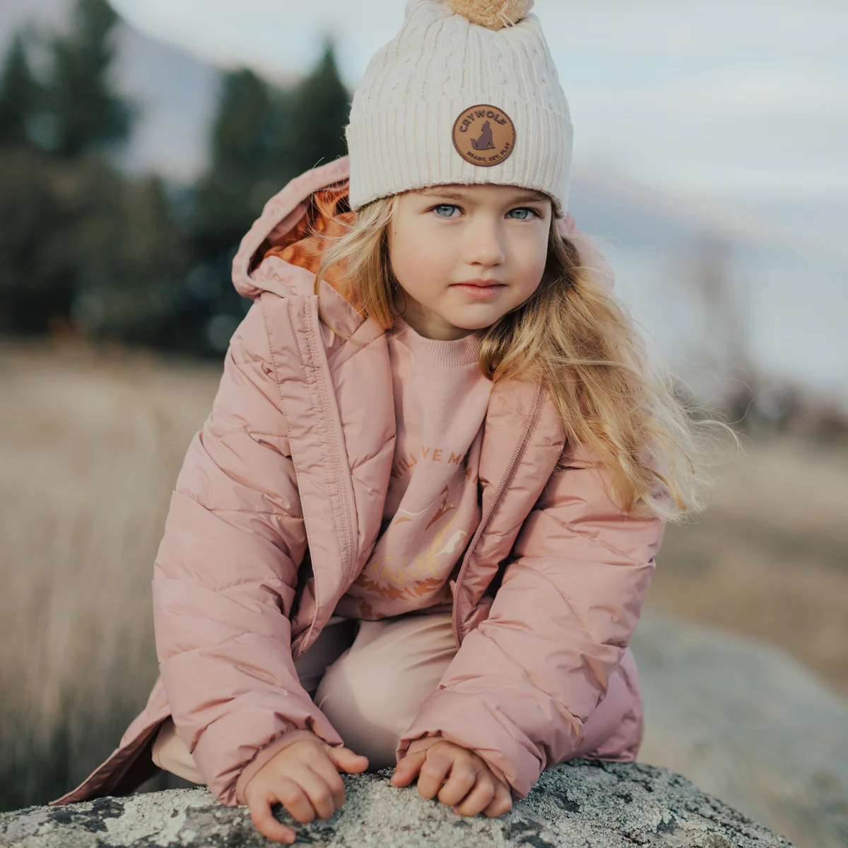 Crywolf Eco-Puffer Jacket - Rose - Image 2