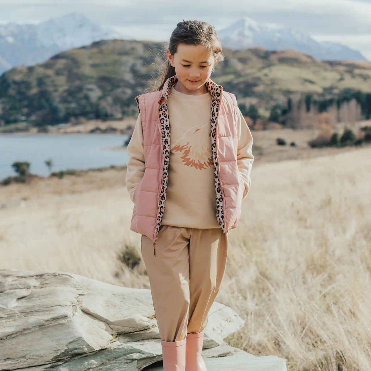 Crywolf Reversible Vest - Rose Leopard - Image 10
