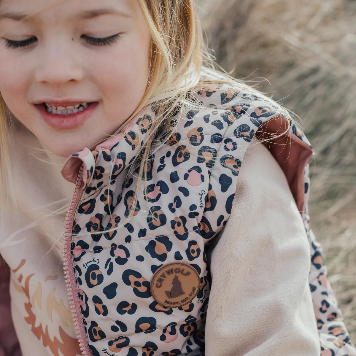 Crywolf Reversible Vest - Rose Leopard - Image 15