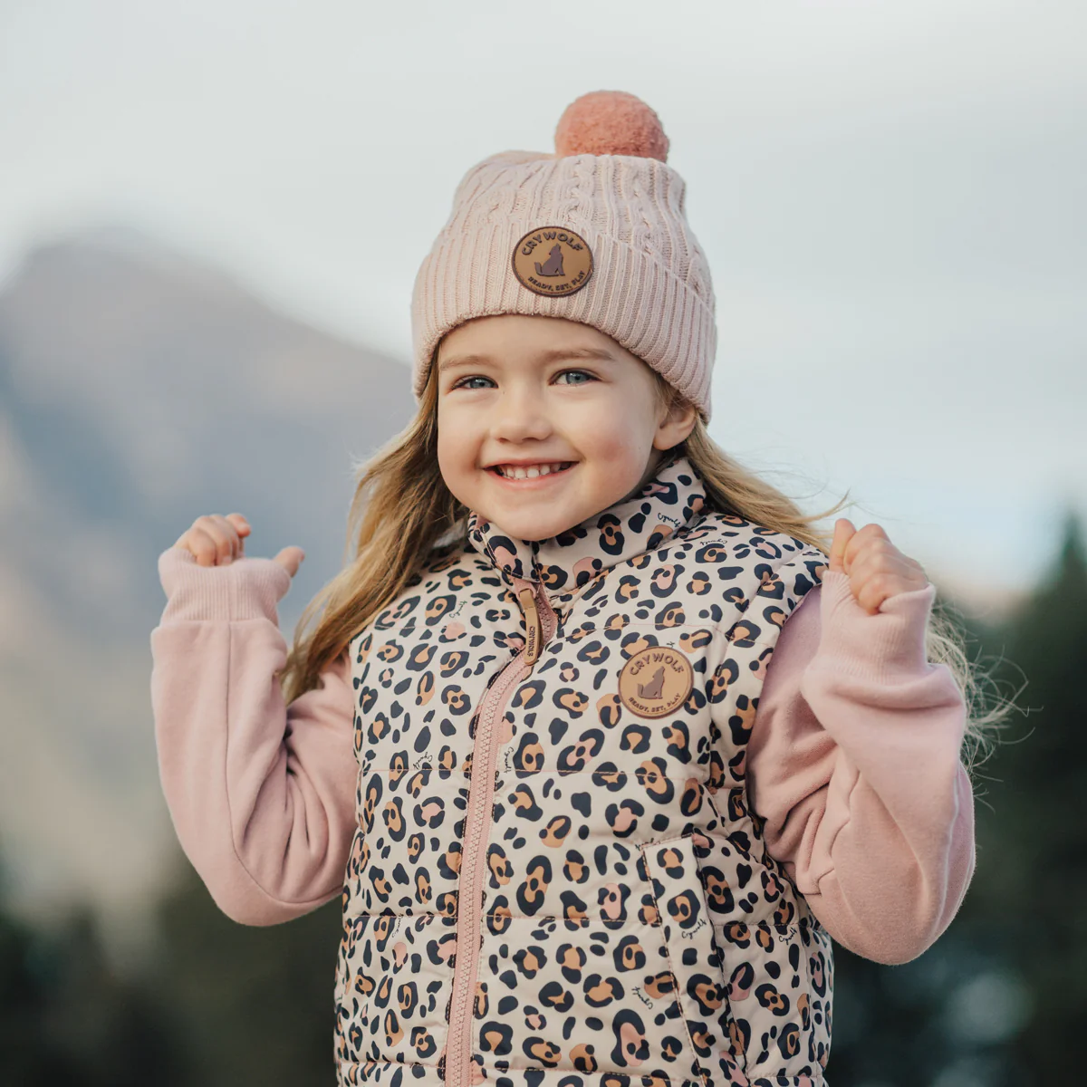 Crywolf Reversible Vest - Rose Leopard - Image 3