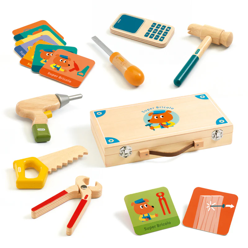 Super Bricolo Wooden Tool Kit - Image 5