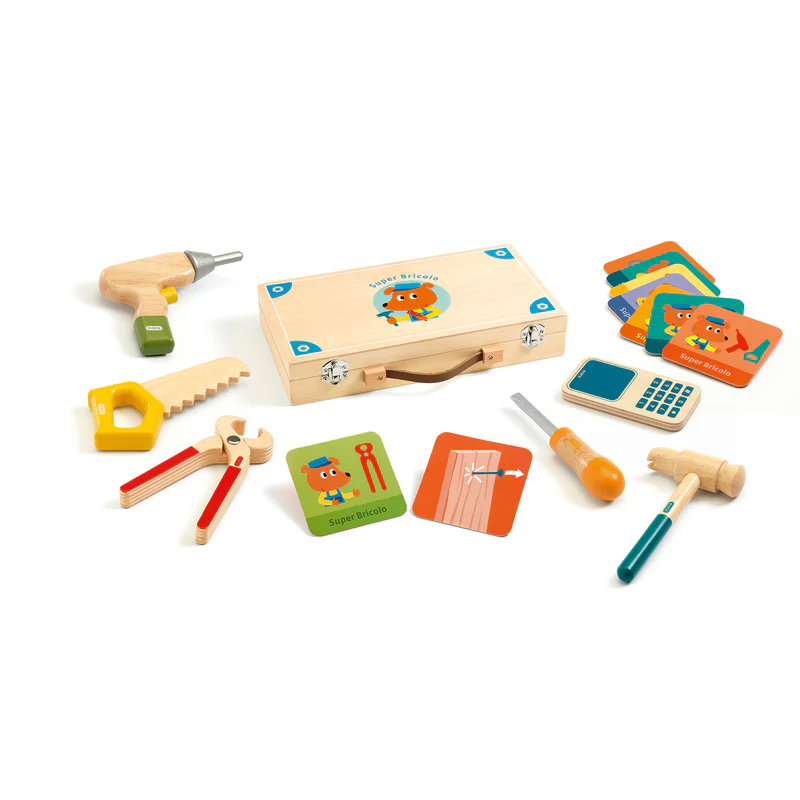 Super Bricolo Wooden Tool Kit - Image 6