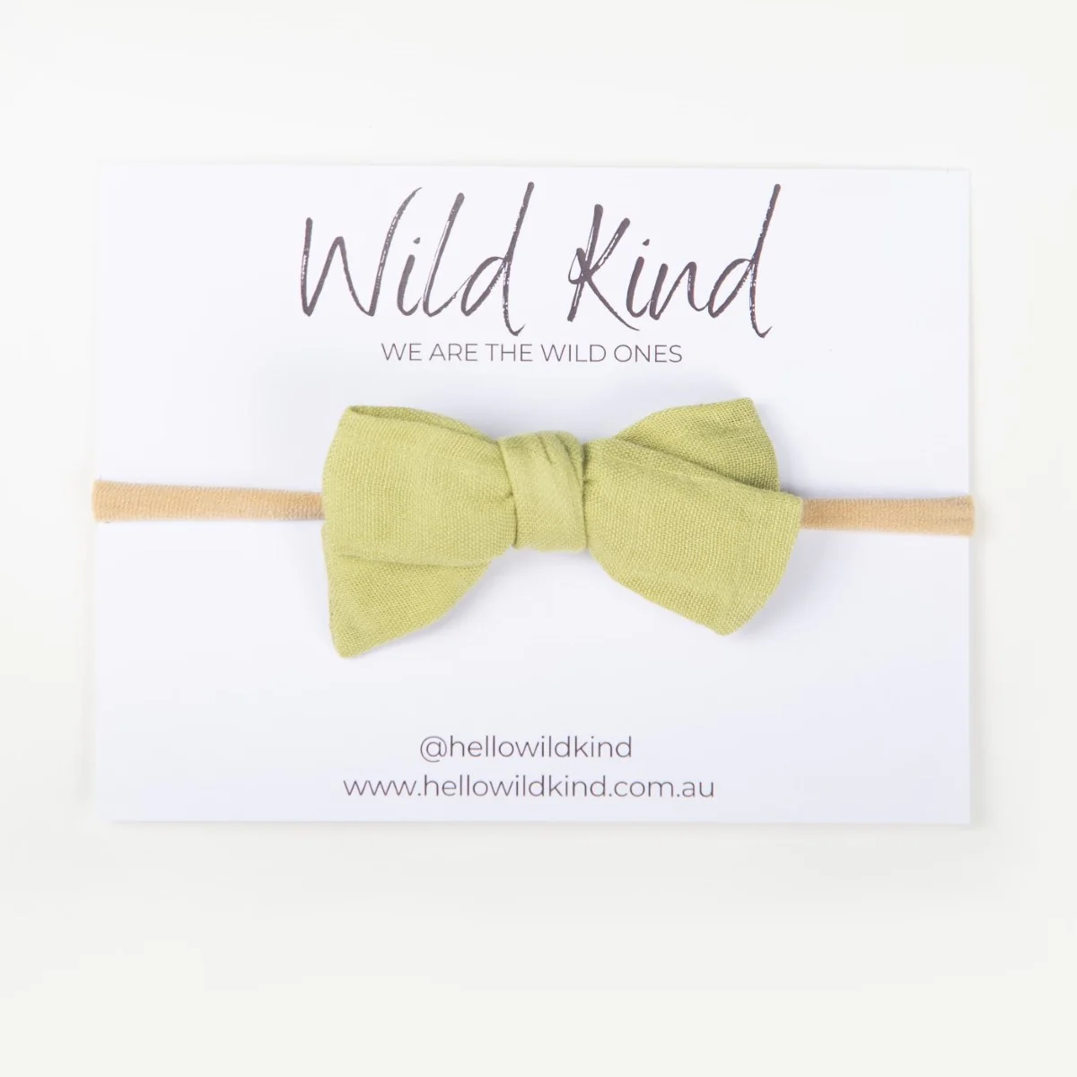 Dorothy Linen Bow Headband - Fern