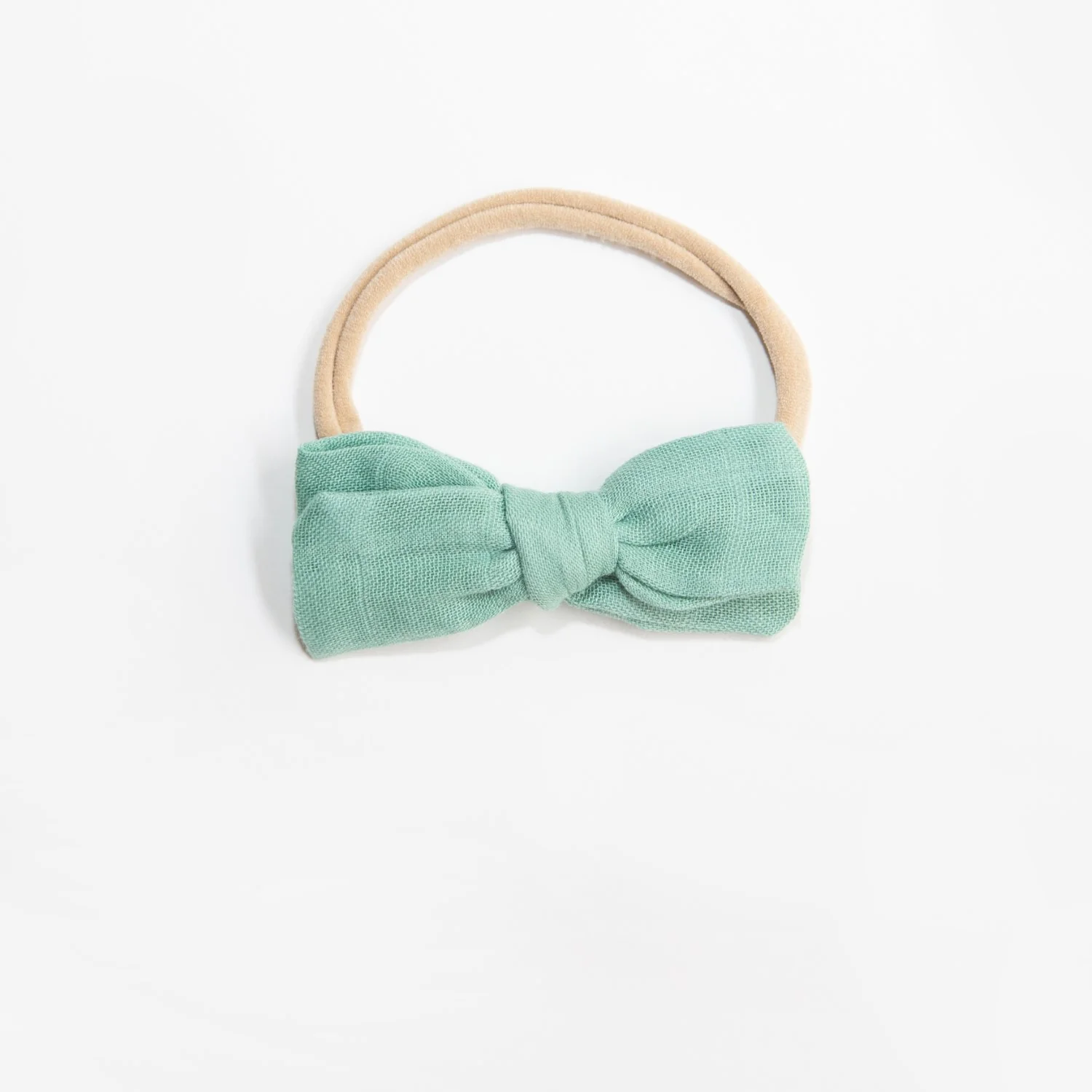 Dorothy Linen Bow Headband - Sage - Image 2