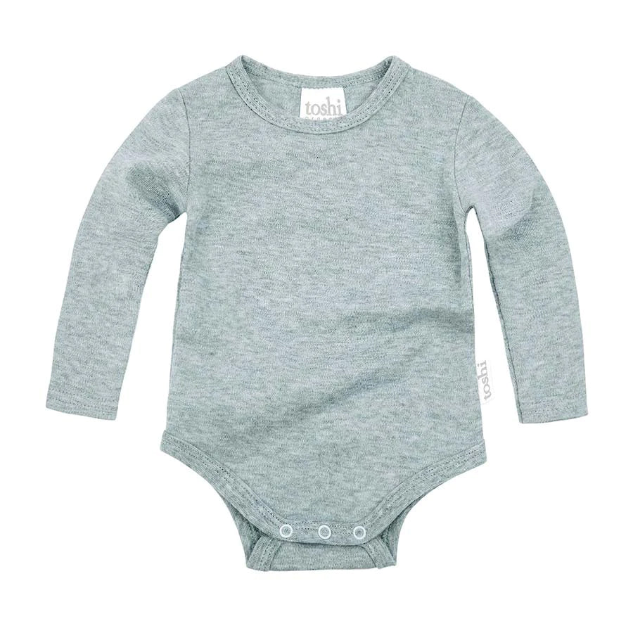 Toshi Organic Long Sleeve Bodysuit - Dreamtime / Ice