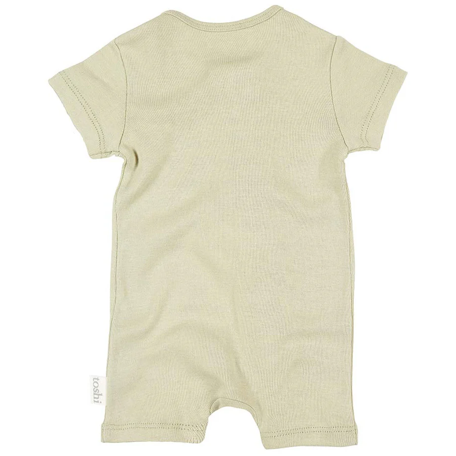 Toshi Organic Onesie Short Sleeve - Thyme - Image 4