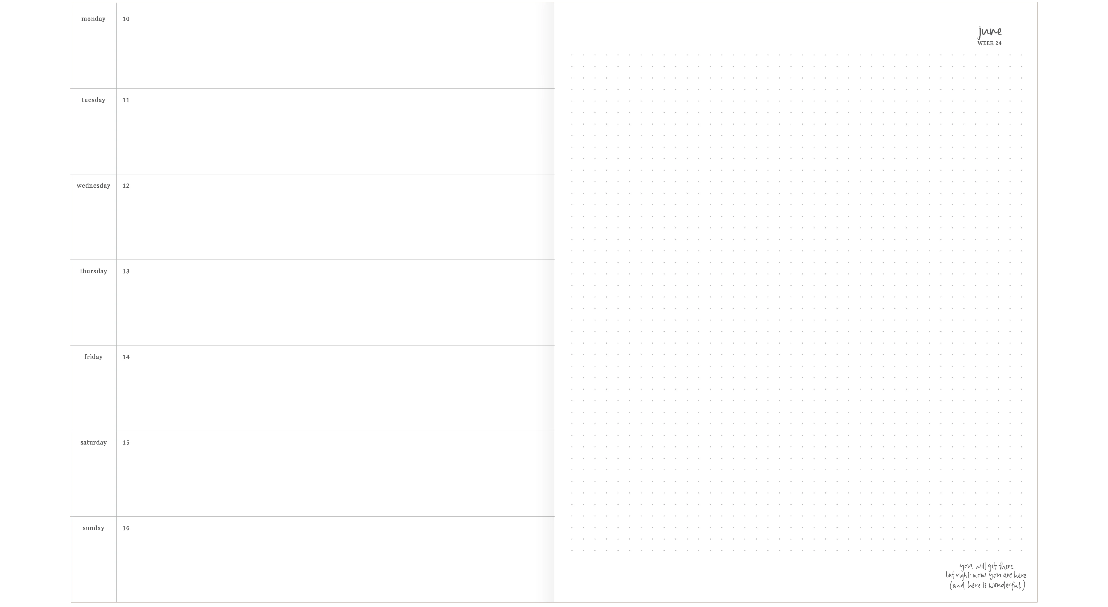 2024 Planner | Grande | Horizontal Weekly | Amore - Image 4