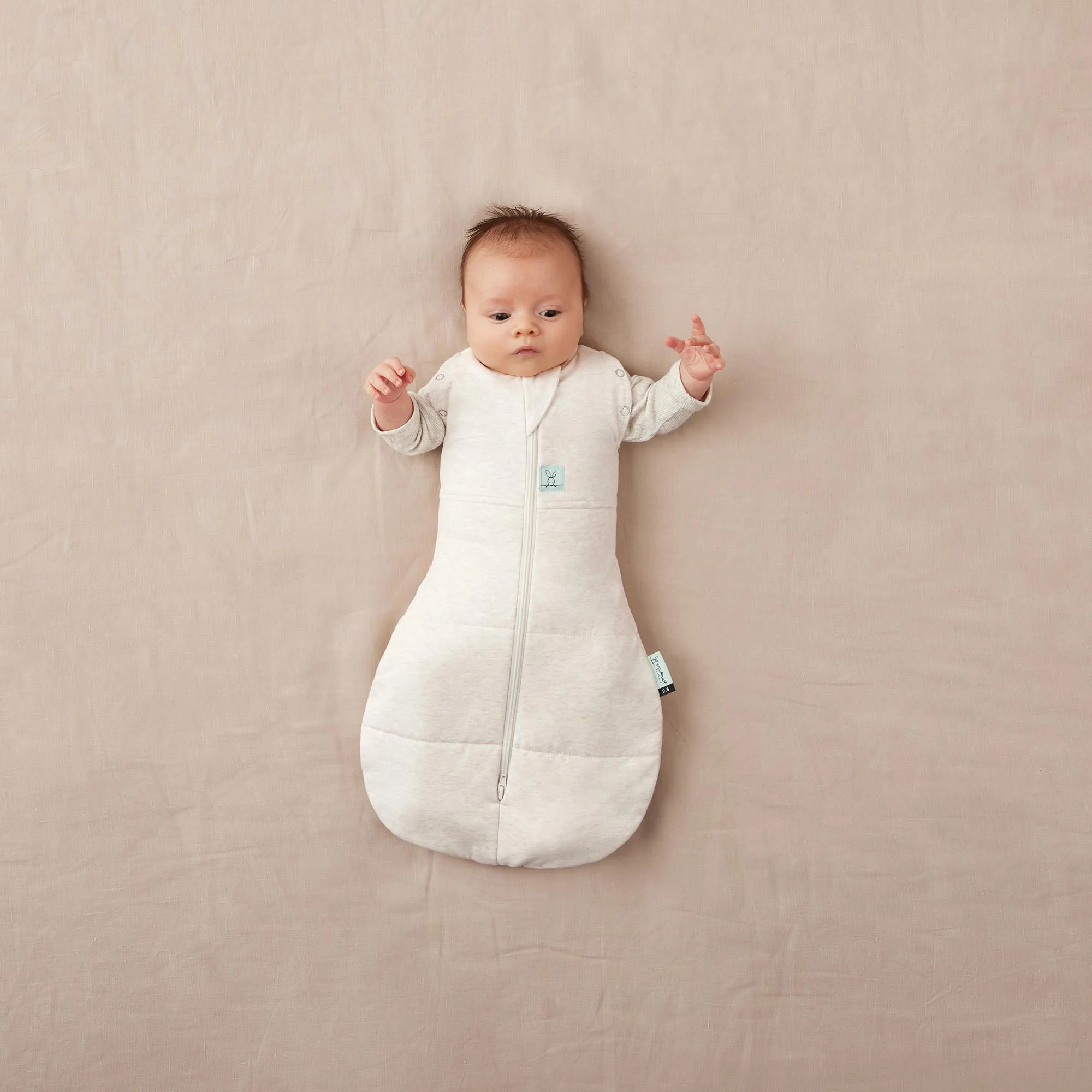 Cocoon Swaddle Bag 2.5 TOG - Oatmeal Marle - Image 4