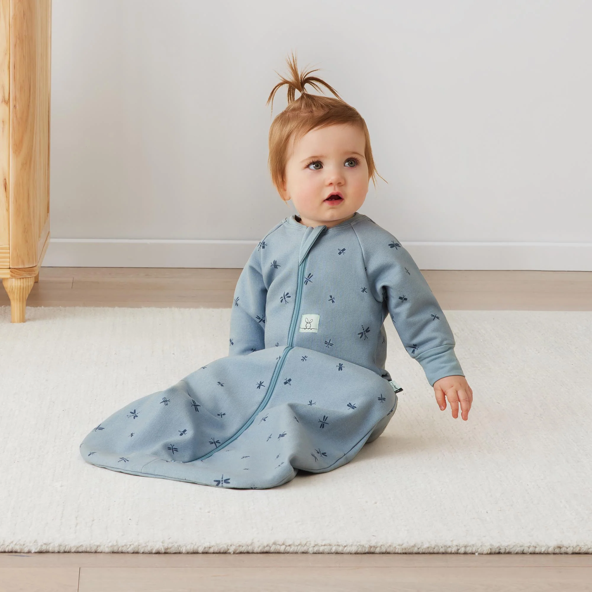 Jersey Sleeping Bag Long Sleeve  1.0 TOG - Dragonflies - Image 2