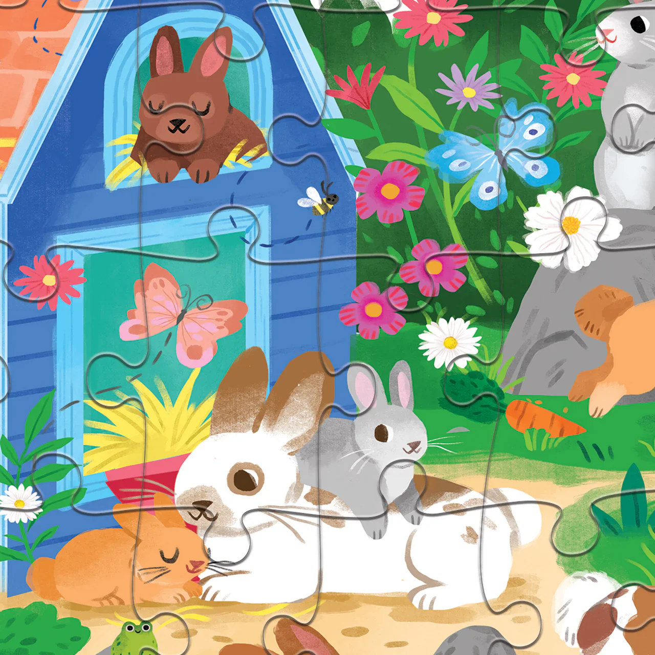 Flat House Puzzle 50 Piece - Bunny House - Image 2