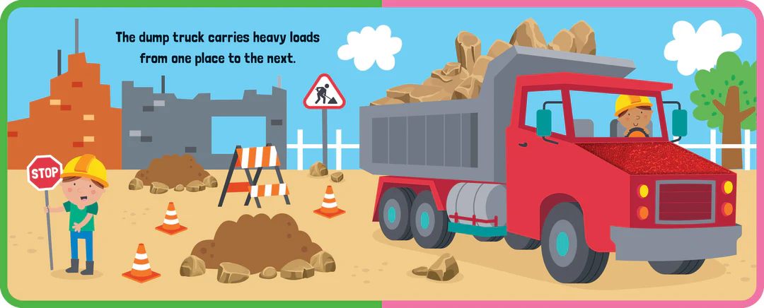 Foam Touch & Feel Book - Trucks & Diggers - Image 2