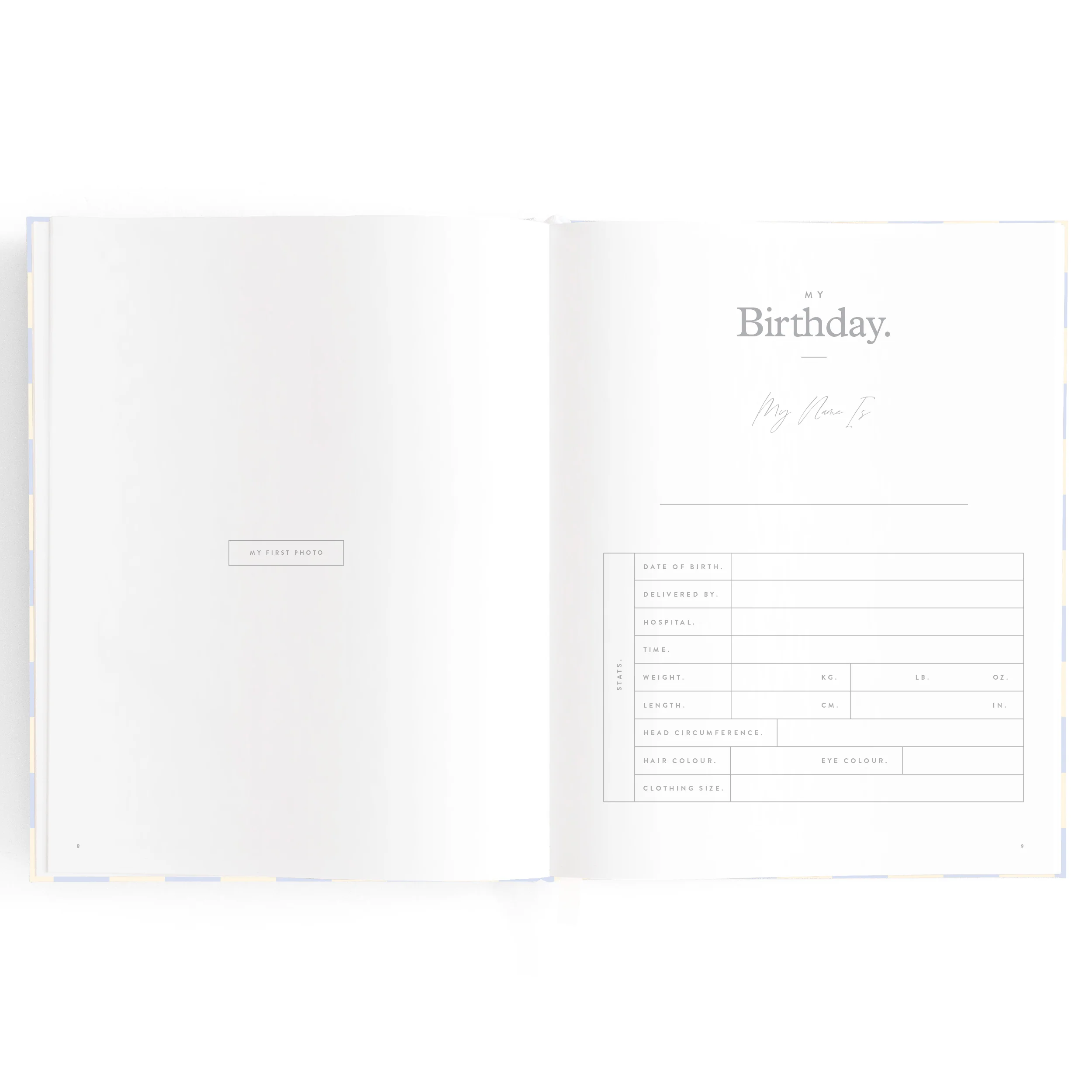 Baby Book - Blue Check - Image 6