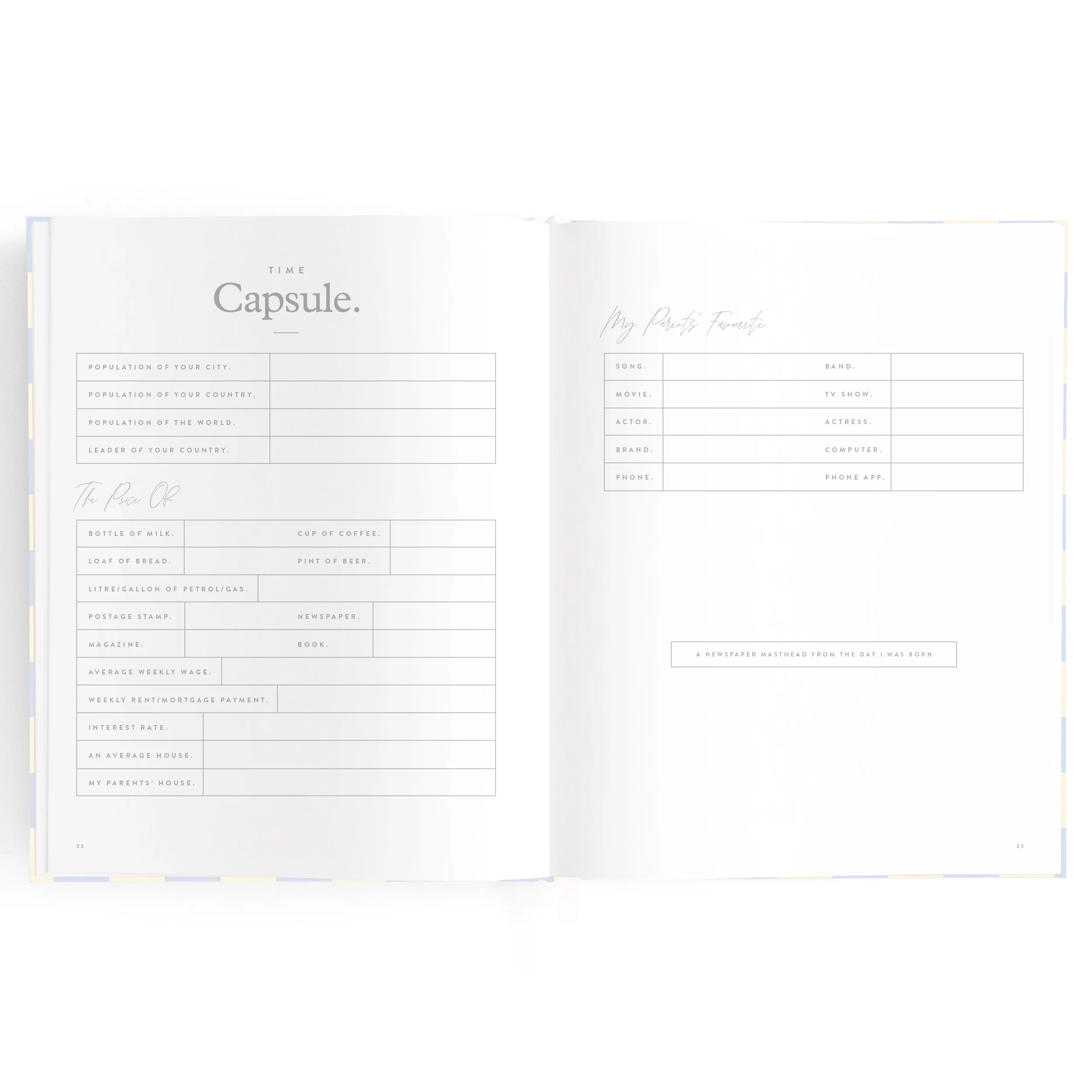 Baby Book - Blue Check (Boxed) - Image 11