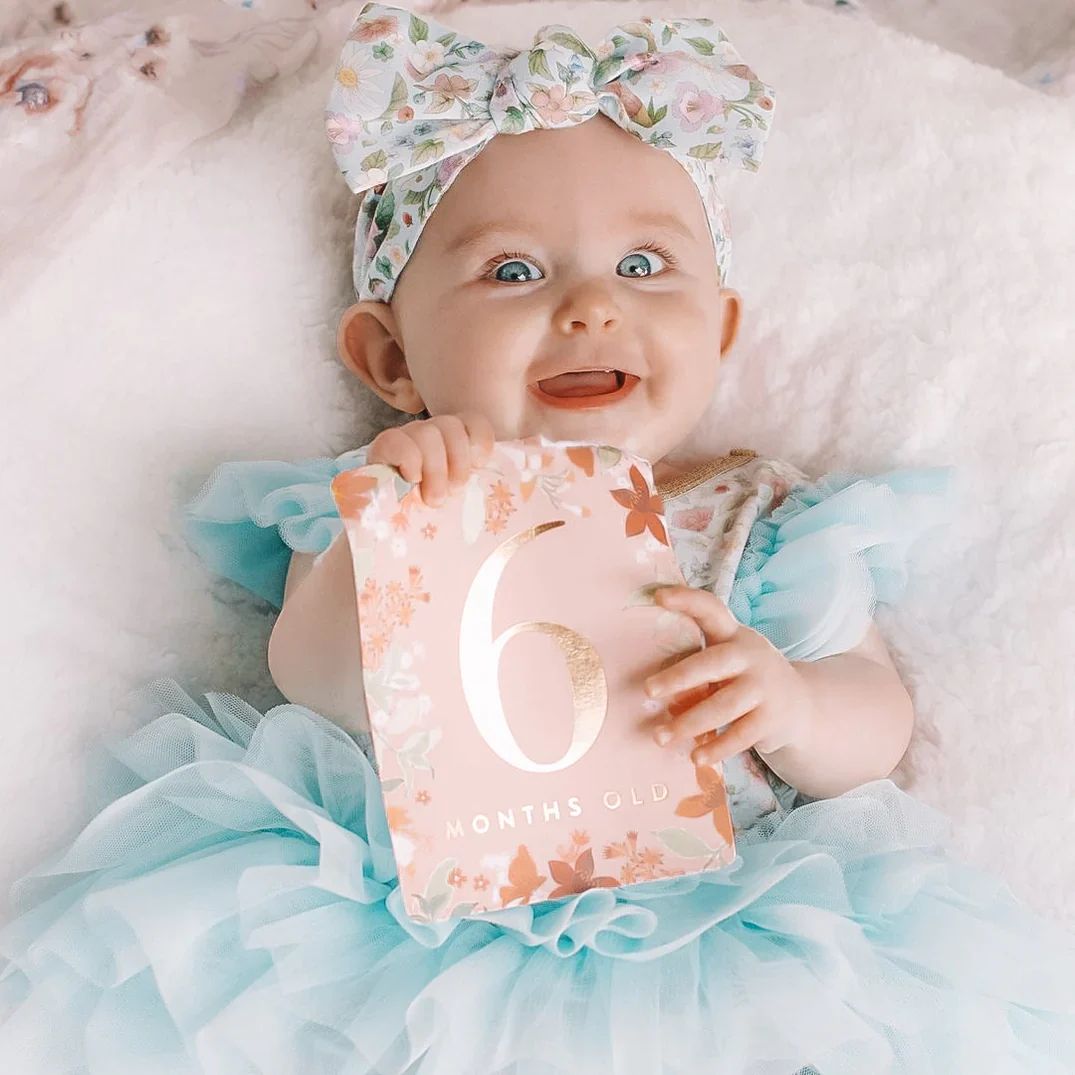 Baby Milestone Cards - Floral - Image 2