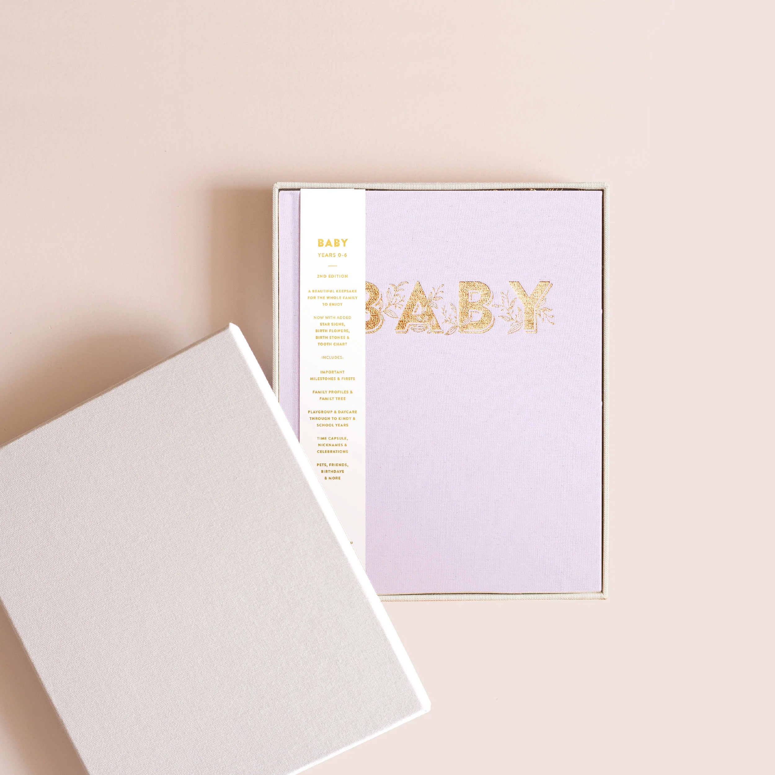 Mini Baby Book - Lilac (Boxed)