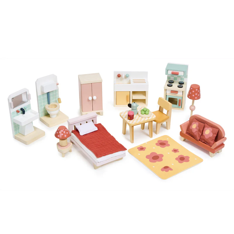 Foxtail Villa Doll House With Furniture - Redsigned - Image 5
