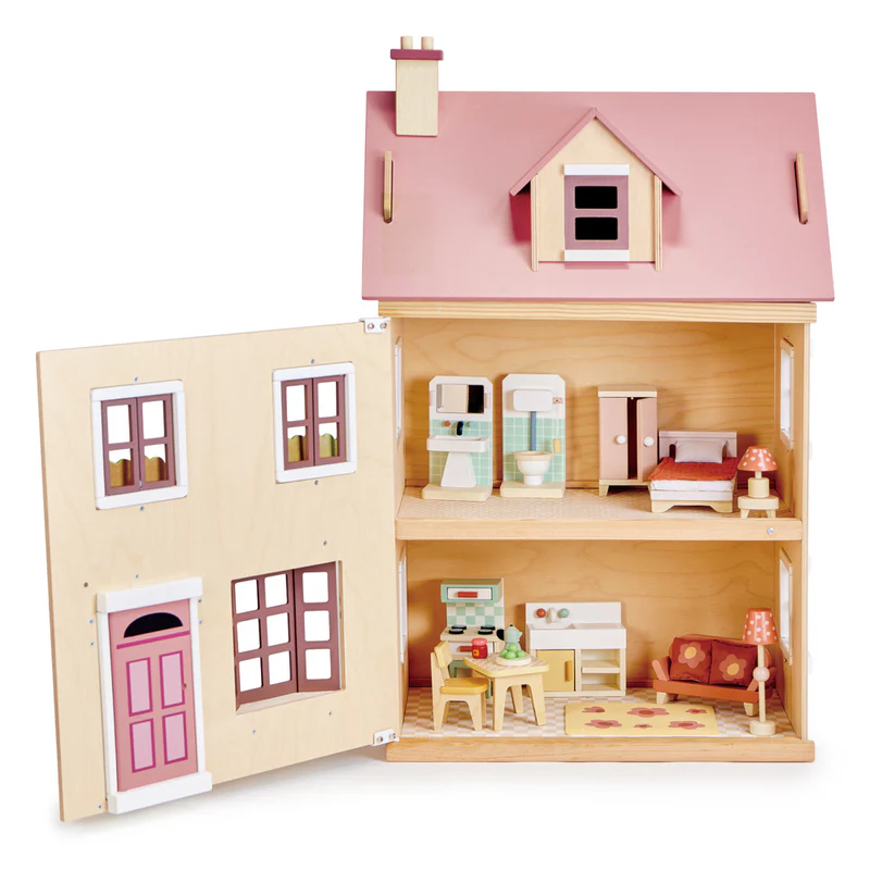 Foxtail Villa Doll House With Furniture - Redsigned - Image 7