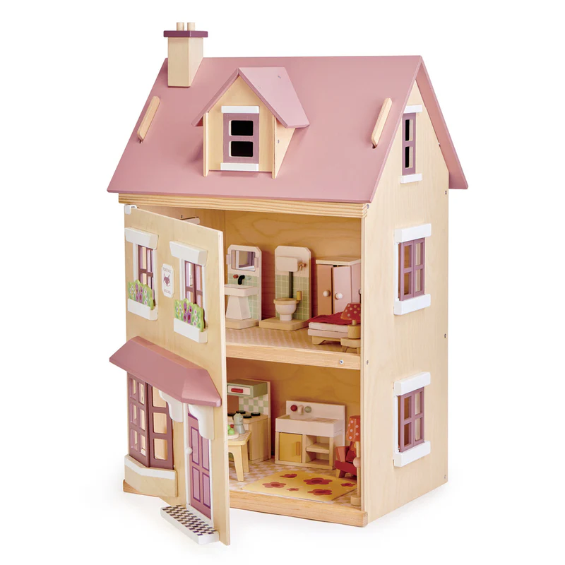 Foxtail Villa Doll House With Furniture - Redsigned - Image 8