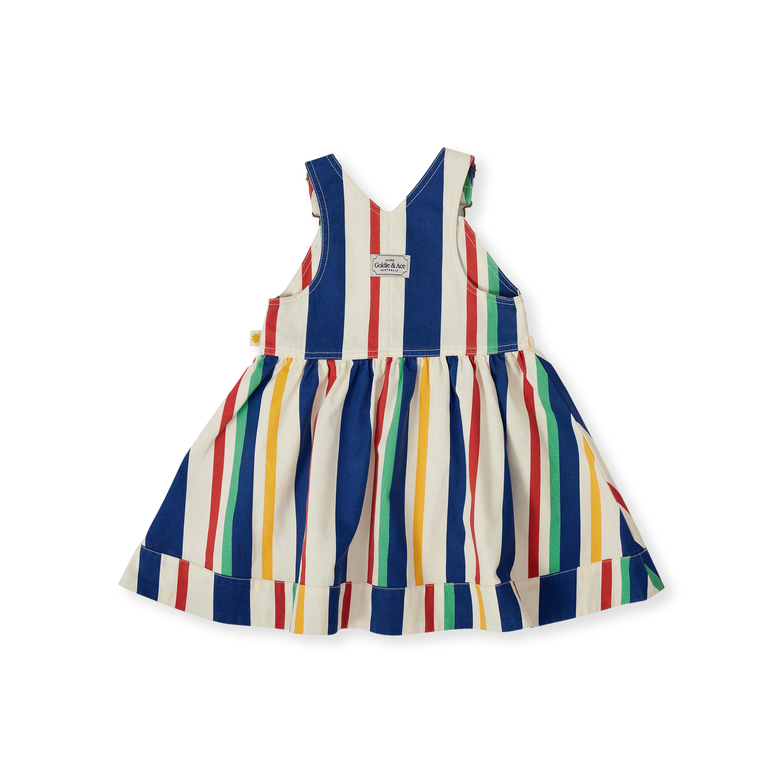 Heidi Denim Pinafore Dress - 90'S Bold Stripe - Image 9