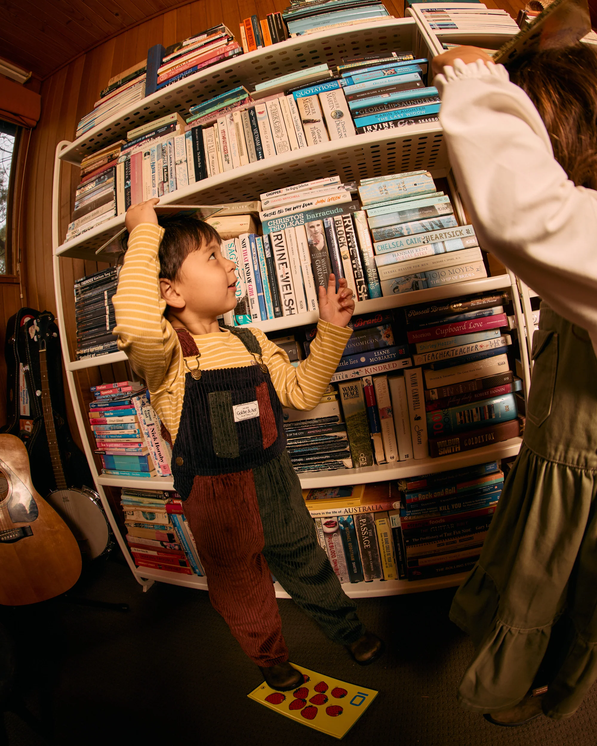Austin Corduroy Colour Block Overalls - Image 5