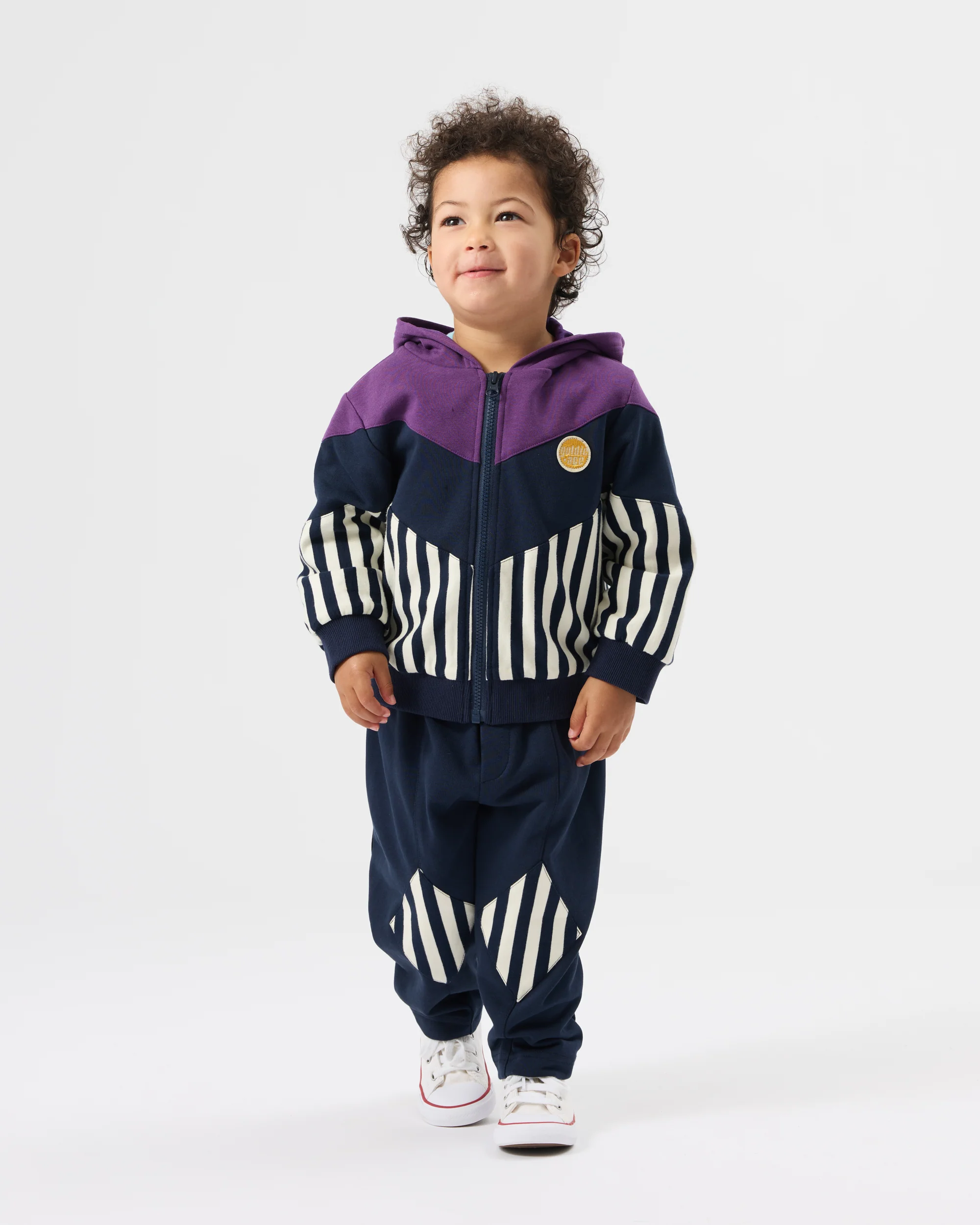 Block Stripe Hooded Jacket - Image 3