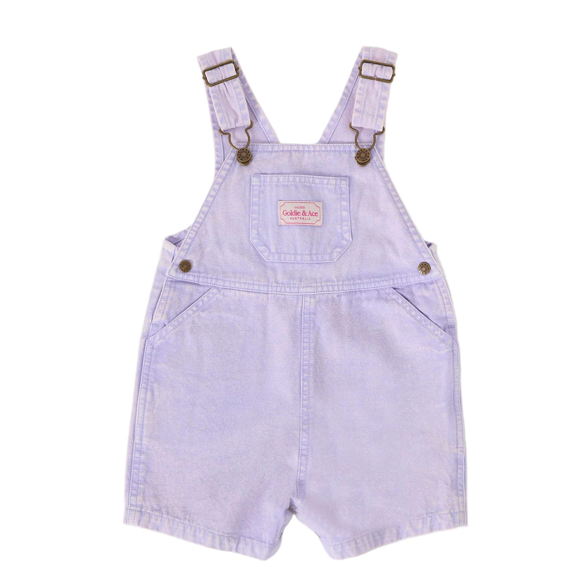 Goldie + Ace Burton Vintage Washed Denim Overalls Mauve